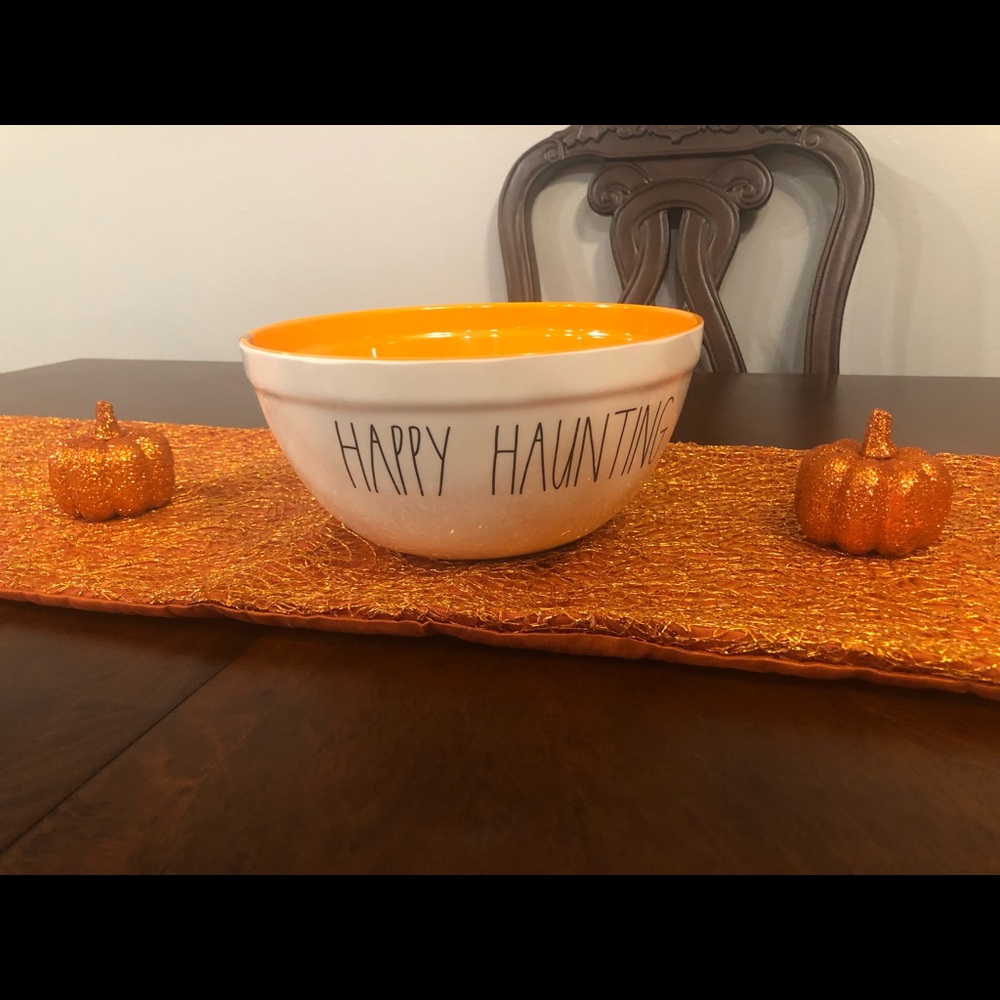 Rae Dunn happy haunting candy bowl